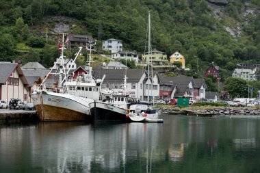 Gemi ve Norveç, Odda'nin fiyortları teknede