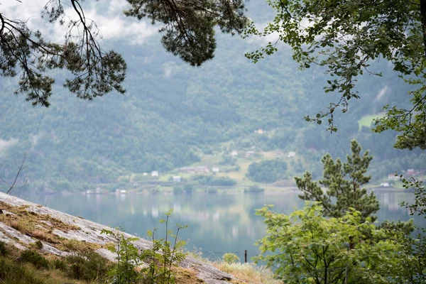 Norsko - velký fjord panaramic zobrazení — Stock fotografie