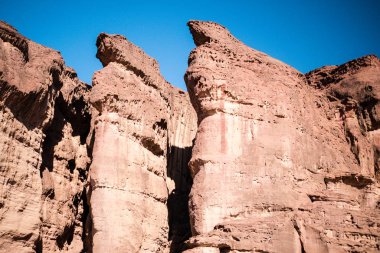 Timna Park İsrail'den Solomonlar Pillars jeolojik özelliği