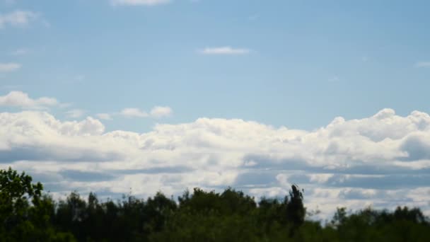 Tijd Lapse Sky en bewegende wolken Power Letland 4k — Stockvideo