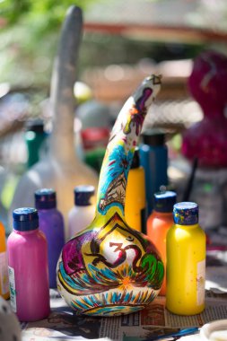 Kabak Türk lambalar Antalya, Türkiye - 25 Haziran 2017