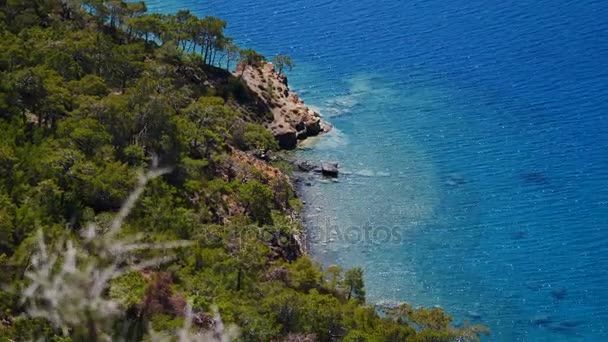 Pin avec fond bleu lagune de mer Turquie 