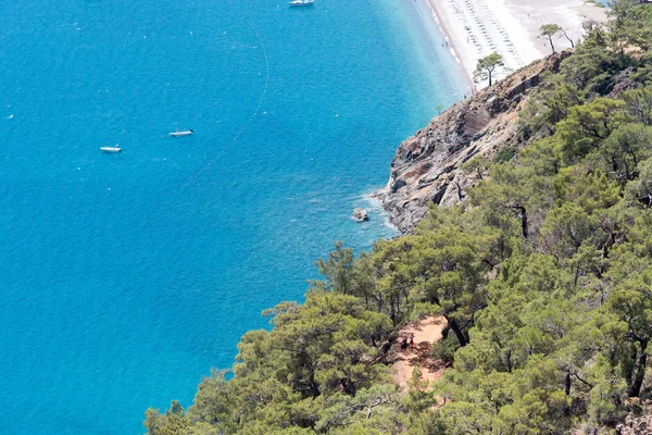 Ζωηρό γαλάζιο φόντο laguna Τουρκία — Φωτογραφία Αρχείου