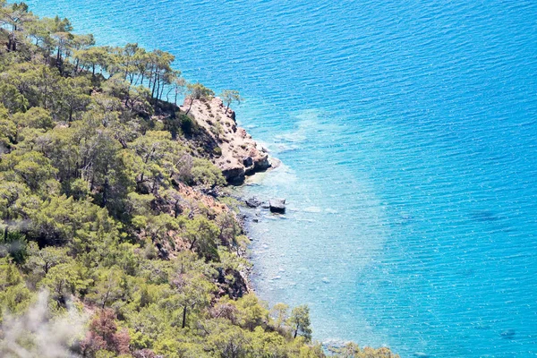 Élénk kék tenger laguna háttér Törökország — Stock Fotó