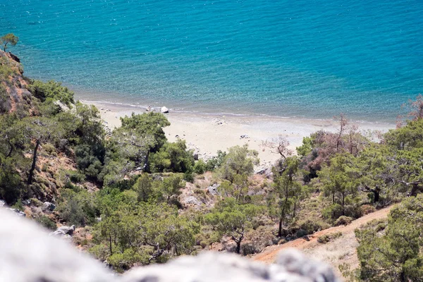 Mar azul vivo laguna fondo Turquía — Foto de Stock