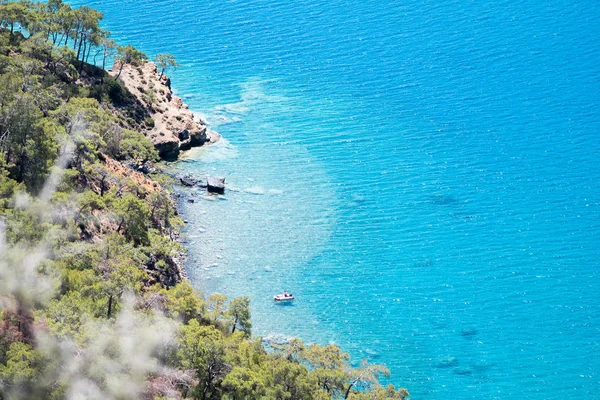 Яскраві синє море laguna фоні Туреччини — стокове фото