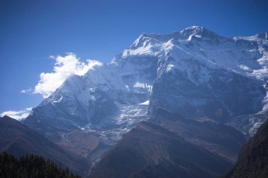 Annapurna tepe ve pass Himalaya dağlarında Annapurna bölge, Nepal