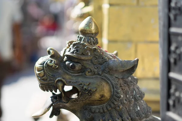 Swayambhunath stupa Oog Boeddha Kathmandu — Stockfoto