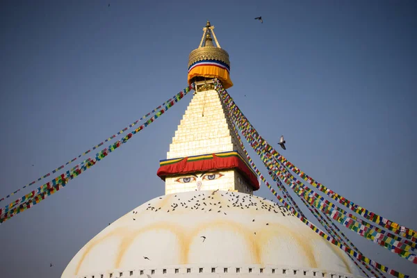 尼泊尔的Bodhnath Stupa — 图库照片