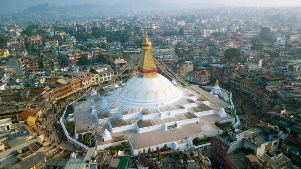 Stupa Bodhnath Kathmandu, Nepal - 26 oktober 2017 — Stockfoto