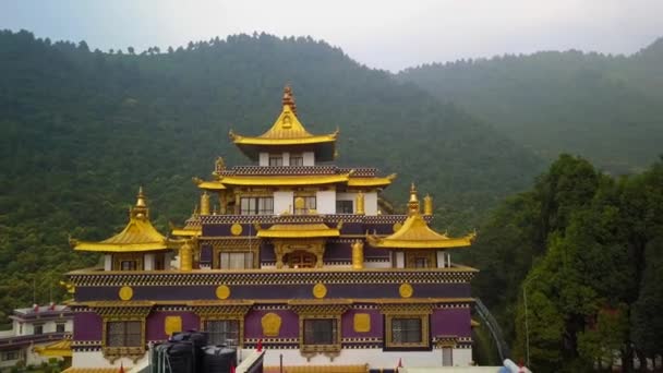 Monasterio budista, valle de Katmandú, Nepal - 16 de octubre de 2017 — Vídeo de stock