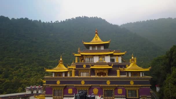 Monasterio budista, valle de Katmandú, Nepal - 16 de octubre de 2017 — Vídeo de stock