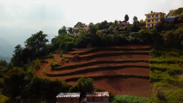 Monges tibetanos perto do Mosteiro, vale de Katmandu, Nepal - 17 de outubro de 2017 — Vídeo de Stock