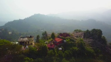 Tibet rahipleri manastır Vadisi Katmandu, Nepal - 17 Ekim 2017 yakınındaki