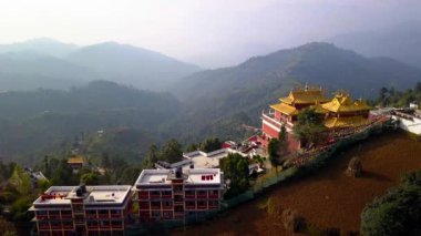 Tibet rahipleri manastır Vadisi Katmandu, Nepal - 17 Ekim 2017 yakınındaki