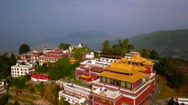 Tibet rahipleri manastır Vadisi Katmandu, Nepal - 17 Ekim 2017 yakınındaki