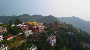 Tibet rahipleri manastır Vadisi Katmandu, Nepal - 17 Ekim 2017 yakınındaki