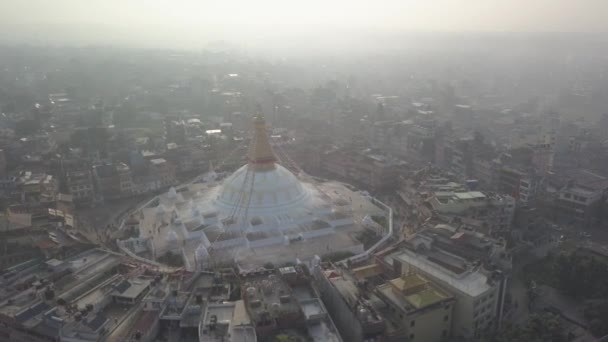 Stupa Bodhnath Kathmandu, Nepal - 26 ottobre 2017 — Video Stock