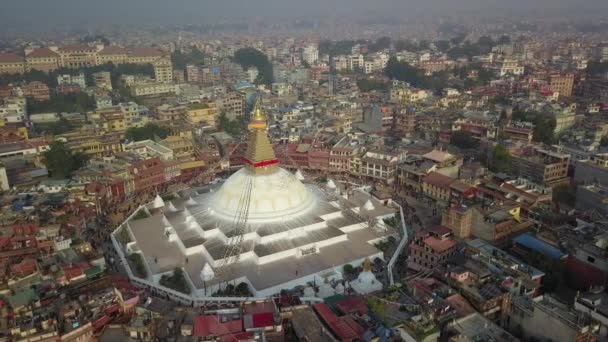 Stupa Bodhnath Kathmandu, Nepal - October 26, 2017 — Stock Video
