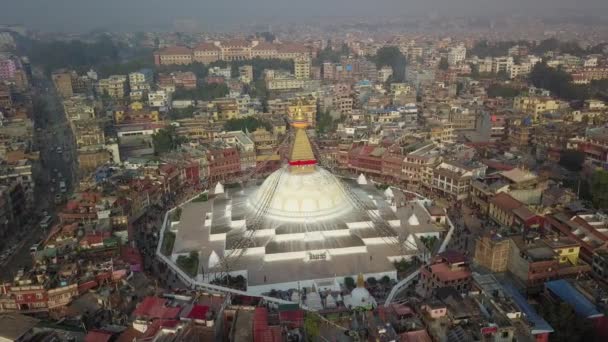 Stupa Bodhnath Kathmandu, Nepal - 26. oktober 2017 – Stock-video