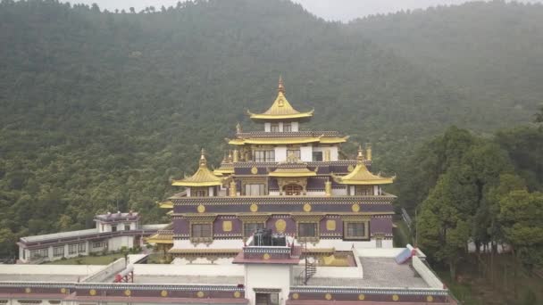 Monasterio budista, valle de Katmandú, Nepal - 16 de octubre de 2017 — Vídeo de stock