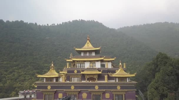 Buddhist Monastery, Kathmandu valley, Nepal - October 16, 2017 — Stock Video