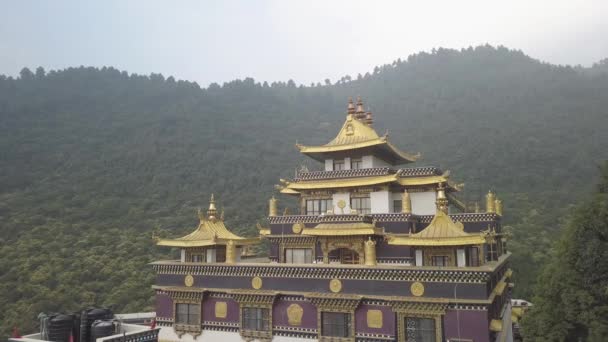 Monasterio budista, valle de Katmandú, Nepal - 16 de octubre de 2017 — Vídeo de stock
