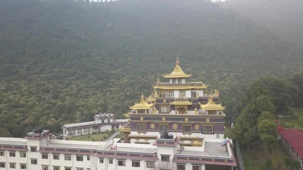 Monasterio budista, valle de Katmandú, Nepal - 16 de octubre de 2017 — Vídeos de Stock