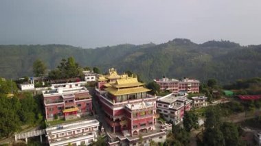 Tibet rahipleri manastır Vadisi Katmandu, Nepal - 17 Ekim 2017 yakınındaki