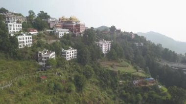 Tibet rahipleri manastır Vadisi Katmandu, Nepal - 17 Ekim 2017 yakınındaki