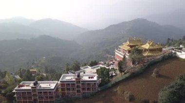 Tibet rahipleri manastır Vadisi Katmandu, Nepal - 17 Ekim 2017 yakınındaki