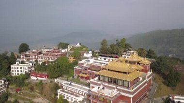 Tibet rahipleri manastır Vadisi Katmandu, Nepal - 17 Ekim 2017 yakınındaki