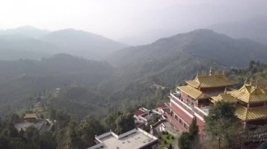 Tibet rahipleri manastır Vadisi Katmandu, Nepal - 17 Ekim 2017 yakınındaki