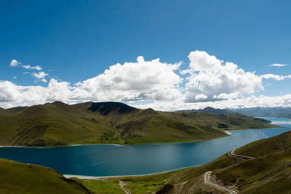 Montaña Lago Yamdrok Himalaya Tíbet — Foto de Stock