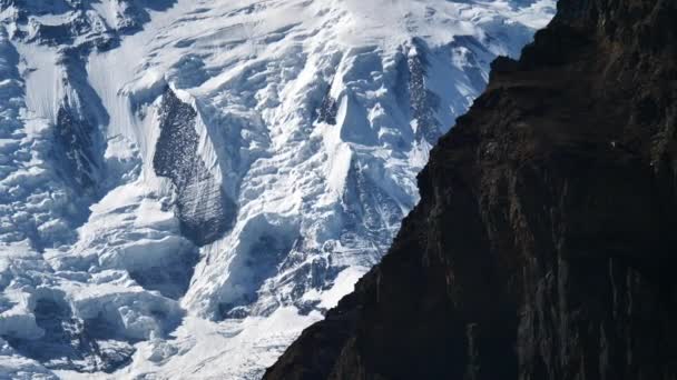 Annapurna szczyt w zakresie Himalaya, Annapurna regionu, Nepal — Wideo stockowe
