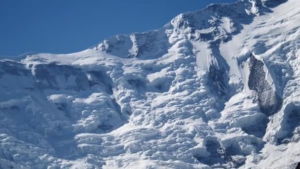 Annapurna szczyt w zakresie Himalaya, Annapurna regionu, Nepal — Wideo stockowe