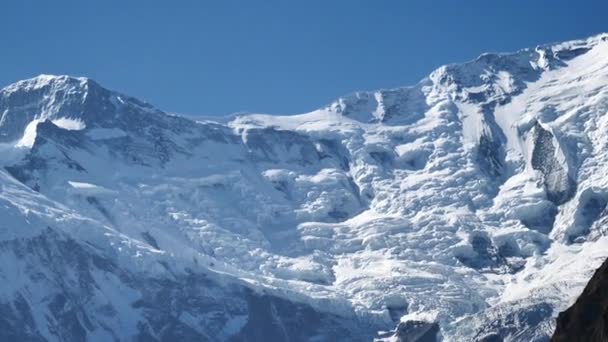 Annapurna vrchol v pohoří Himálaj, Annapurna region, Nepál — Stock video