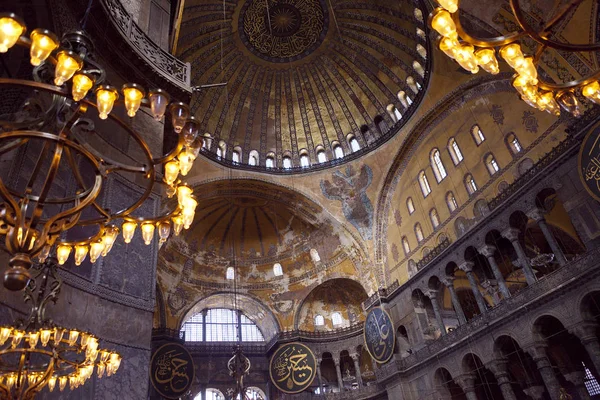 Aya Sophia Isztambul Törökország belsejében — Stock Fotó