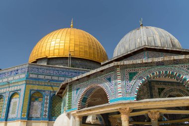 Rock tapınağın kubbe Dağı Jerusalem, İsrail - 20 Mart
