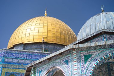 Rock tapınağın kubbe Dağı Jerusalem, İsrail - 20 Mart