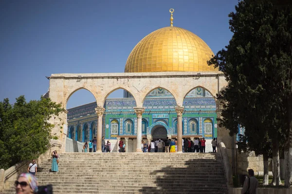 Купол Скалистой Храмовой Горы Иерусалим, Израиль - 20 марта — стоковое фото