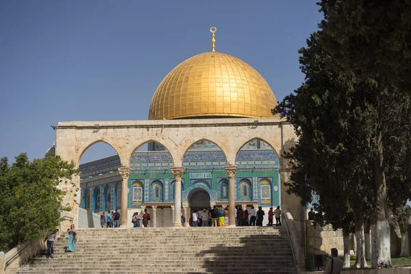 Купол Скалистой Храмовой Горы Иерусалим, Израиль - 20 марта — стоковое фото
