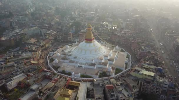 Stupa Bodhnath Katmandú, Nepal - 26 de octubre de 2017 — Vídeo de stock