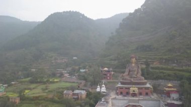 Guru Padmasambhava Heykeli Tapınağı, Katmandu Vadisi, Nepal - 16 Ekim 2017