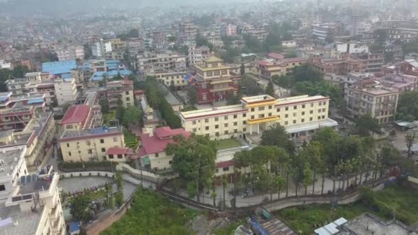 Stupa Bodhnath Kathmandu, Nepal 4K video flat profile Cinelike — Stock Video