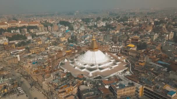 Stupa Bodhnath Katmandú, Nepal 4K video — Vídeo de stock