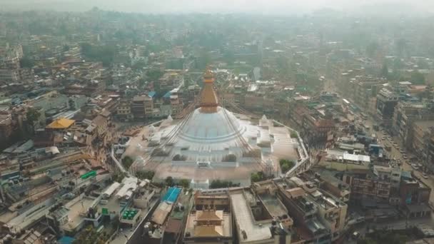 Stupa Bodhnath Katmandú, Nepal 4K video — Vídeos de Stock