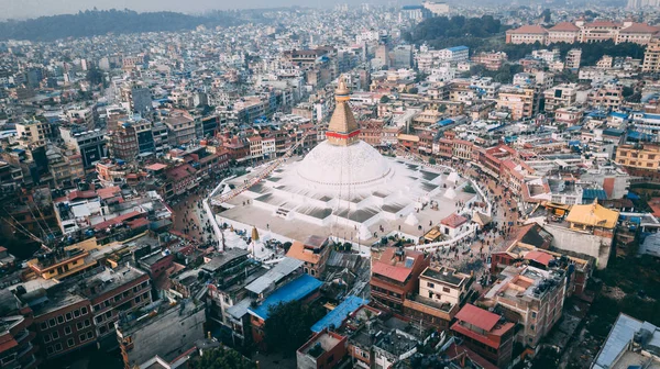 Фото Ступы Бодхнатх Катманду Непал с воздуха — стоковое фото