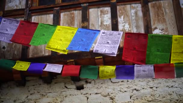 Tiger Nest Paro Taktsangat día de verano en el Alto Valle del Paro Himalyas Bután — Vídeo de stock