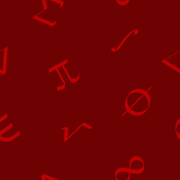 Seamless mönster med irländska matematiska symboler — Stock vektor